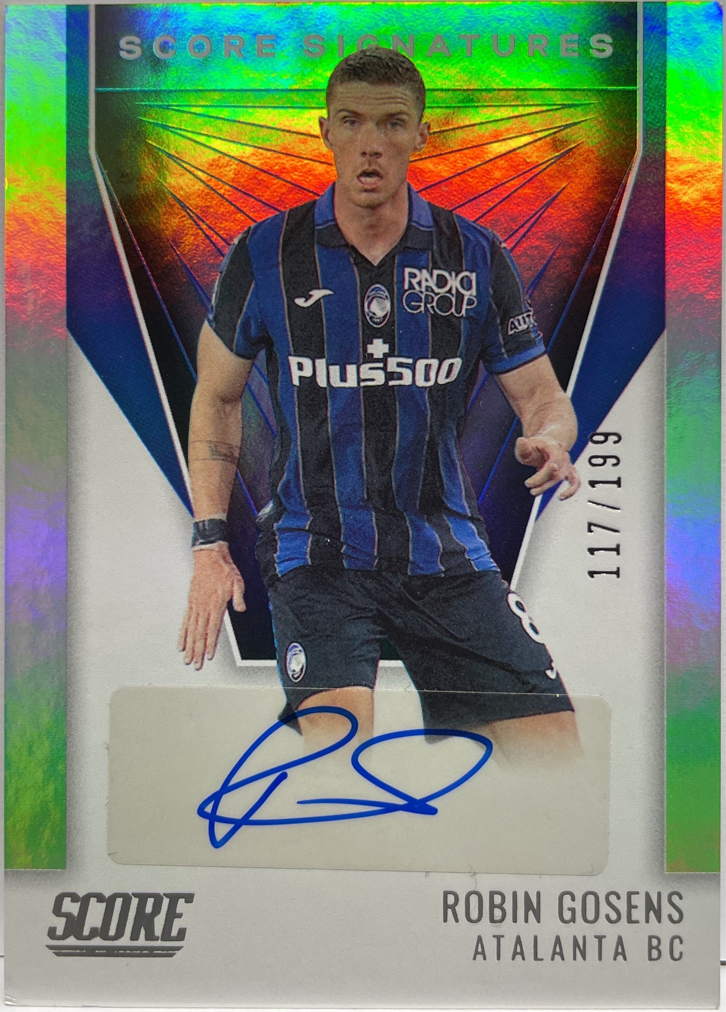 Robin Gosens 117/199 Autograph Signature Score Serie A 2021/22