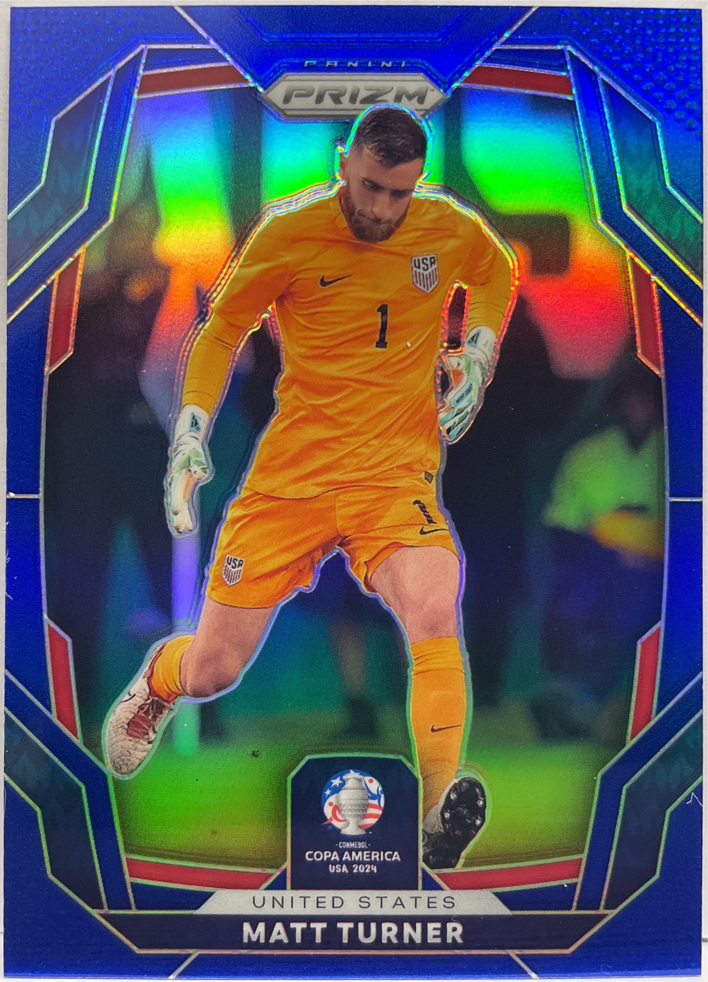 Matt Turner 86/110 Rookie Blue Prizm Conmebol Copa America 2024