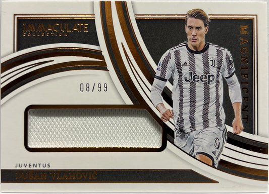 Dusan Vlahovic 8/99 Patch Magnificent Immaculate 2022/23
