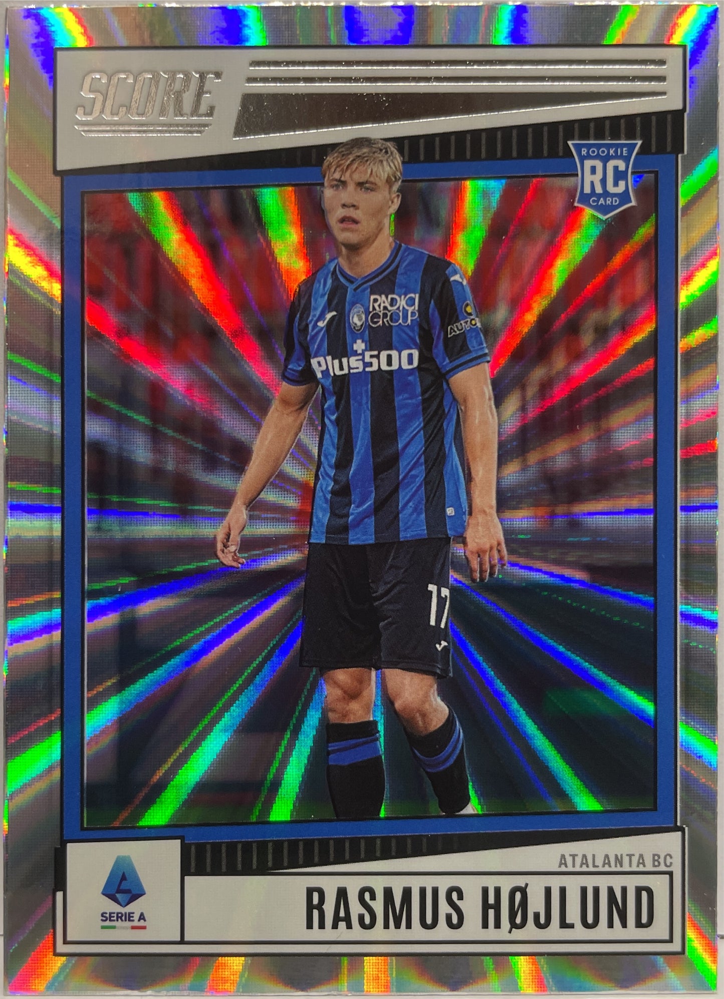 Rasmus Hojlund Rookie Silver Laser Score Serie A 2022/23