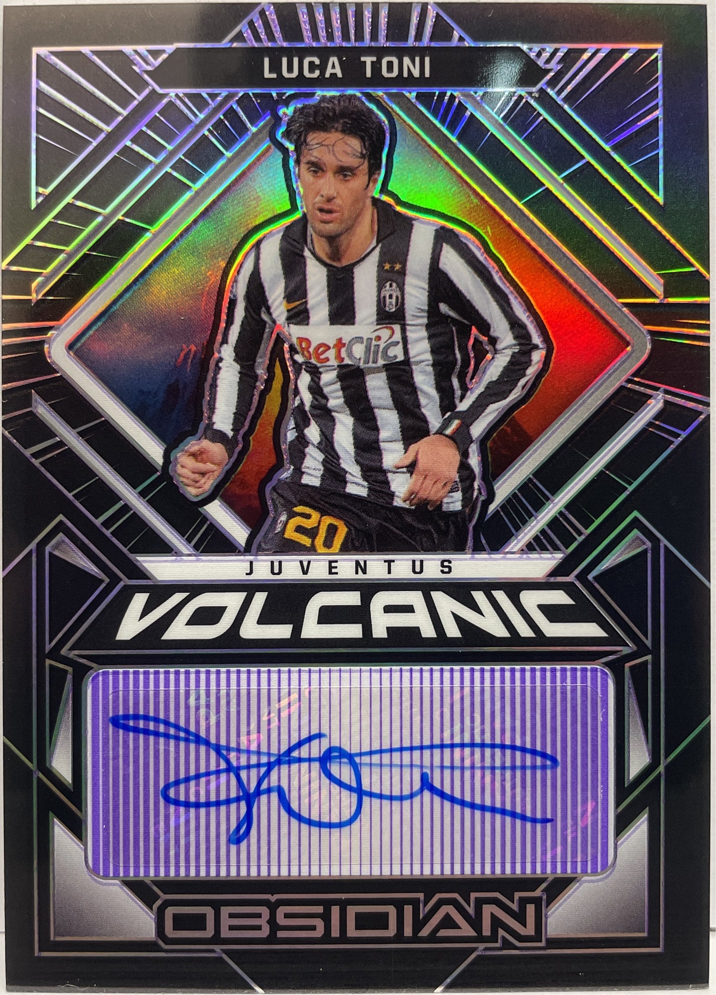 Luca Toni 57/75 Autograph Volcanic Obsidian 2021/22