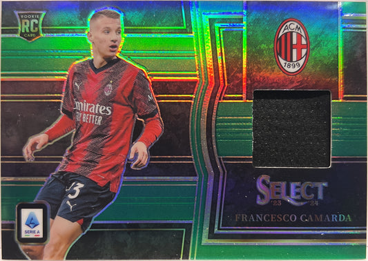 Francesco Camarda 1/5 Rookie Patch Memorabilia Green Select Serie A 2023/24