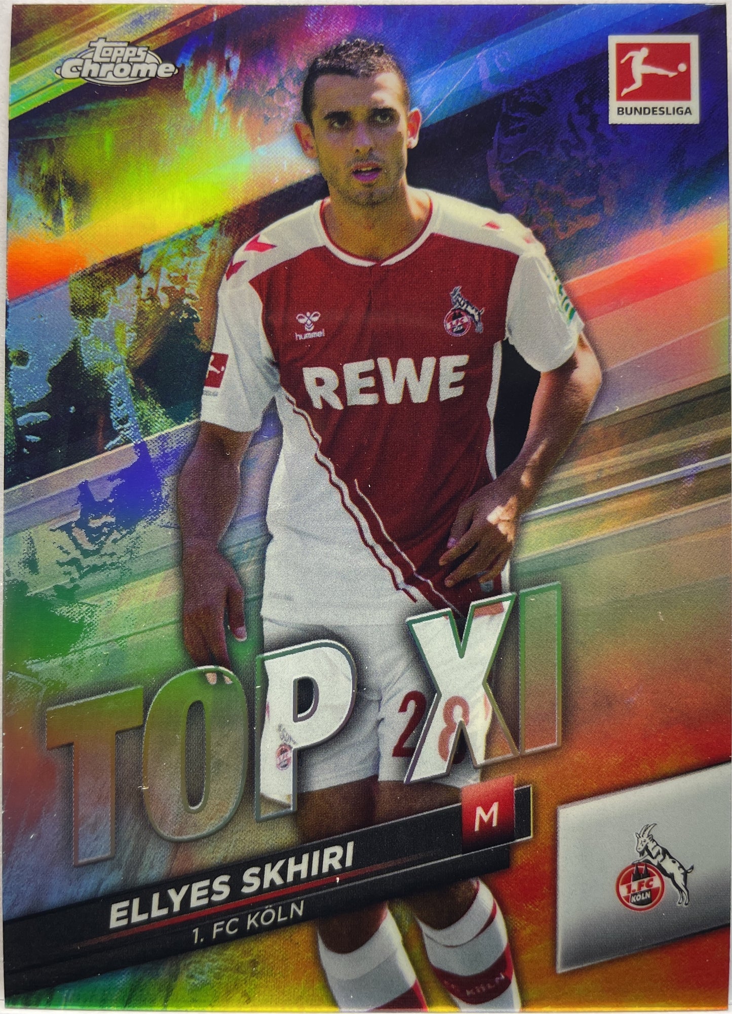 Ellyes Skhiri Top XI Topps Chrome Bundesliga 2022/23