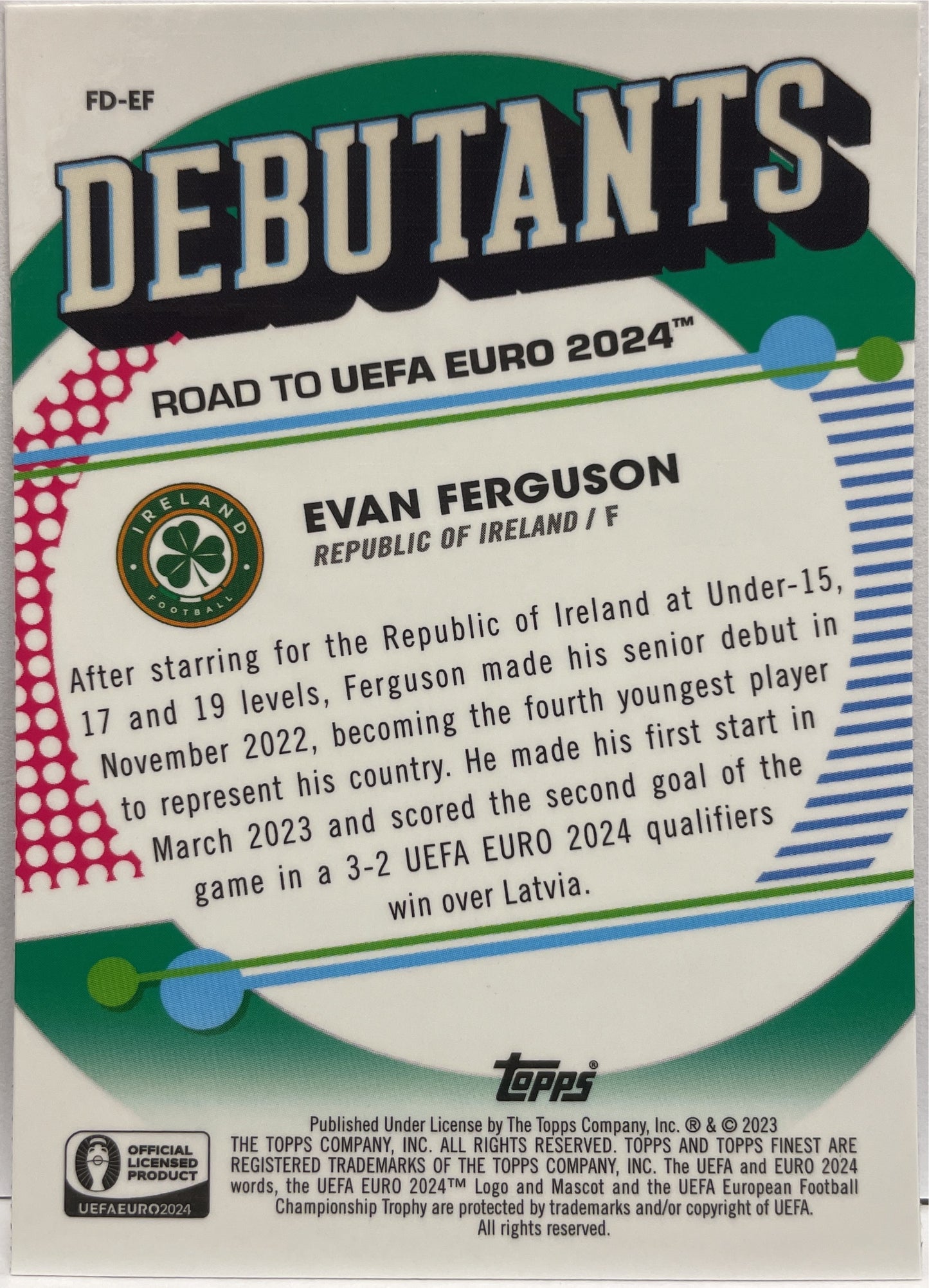 Mancolista-Debutants-Topps Finest Road To Uefa Euro 2024