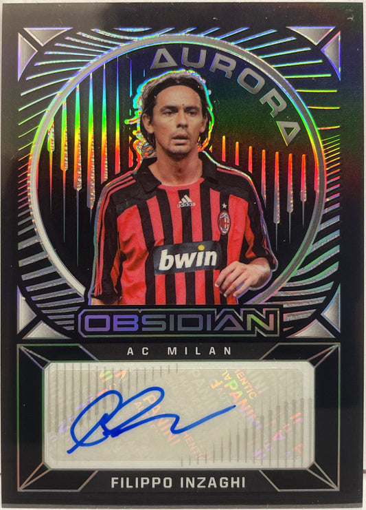 Filippo Inzaghi 89/149 Autograph Aurora Obsidian 2021/22