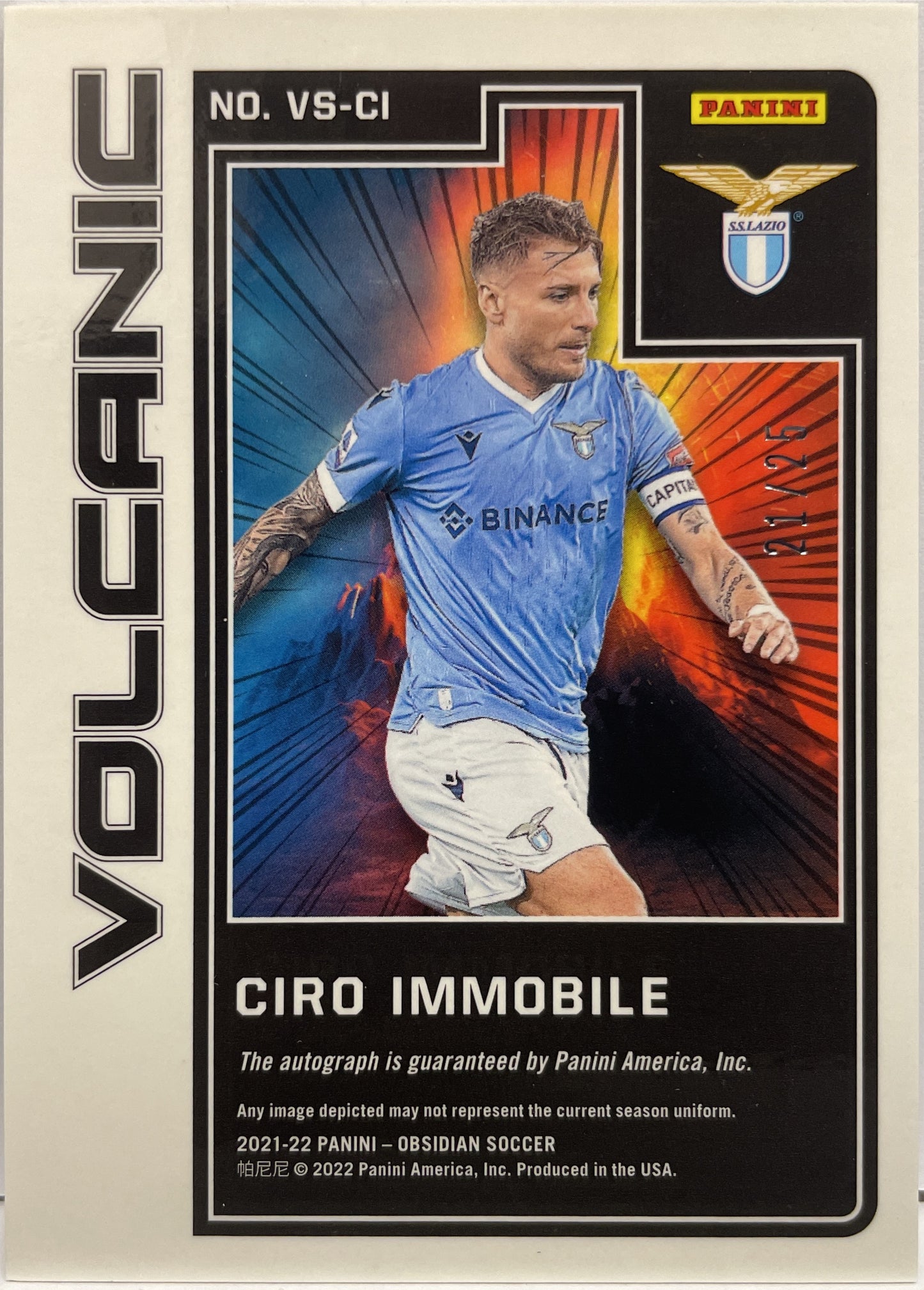 Ciro Immobile 21/25 Autograph Volcanic Obsidian 2021/22