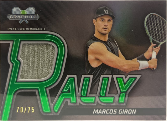 Marcos Giron 70/75 Patch Rally Green Topps Tennis Graphite 2024