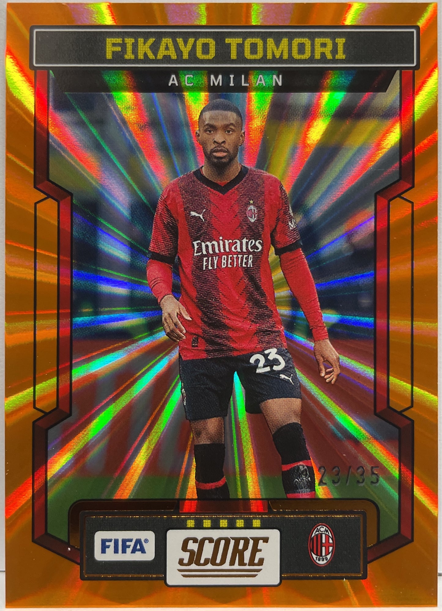 Fikayo Tomori 23/35 Orange Laser Score Fifa 2023/24