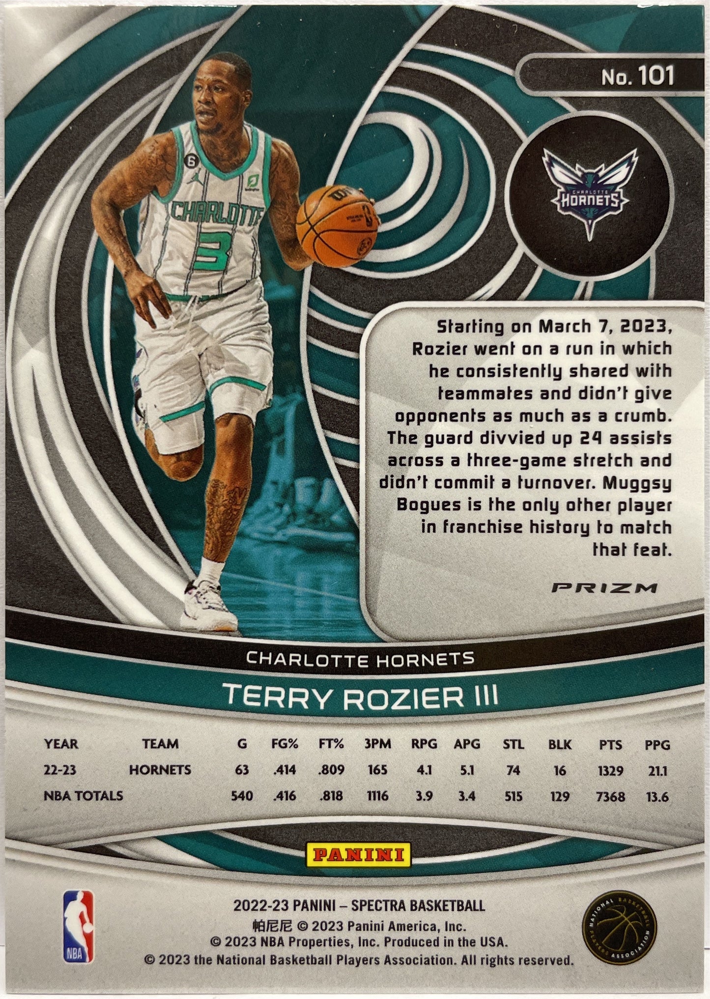 Terry Rozier III Holo Spectra Basketball NBA 2022/23