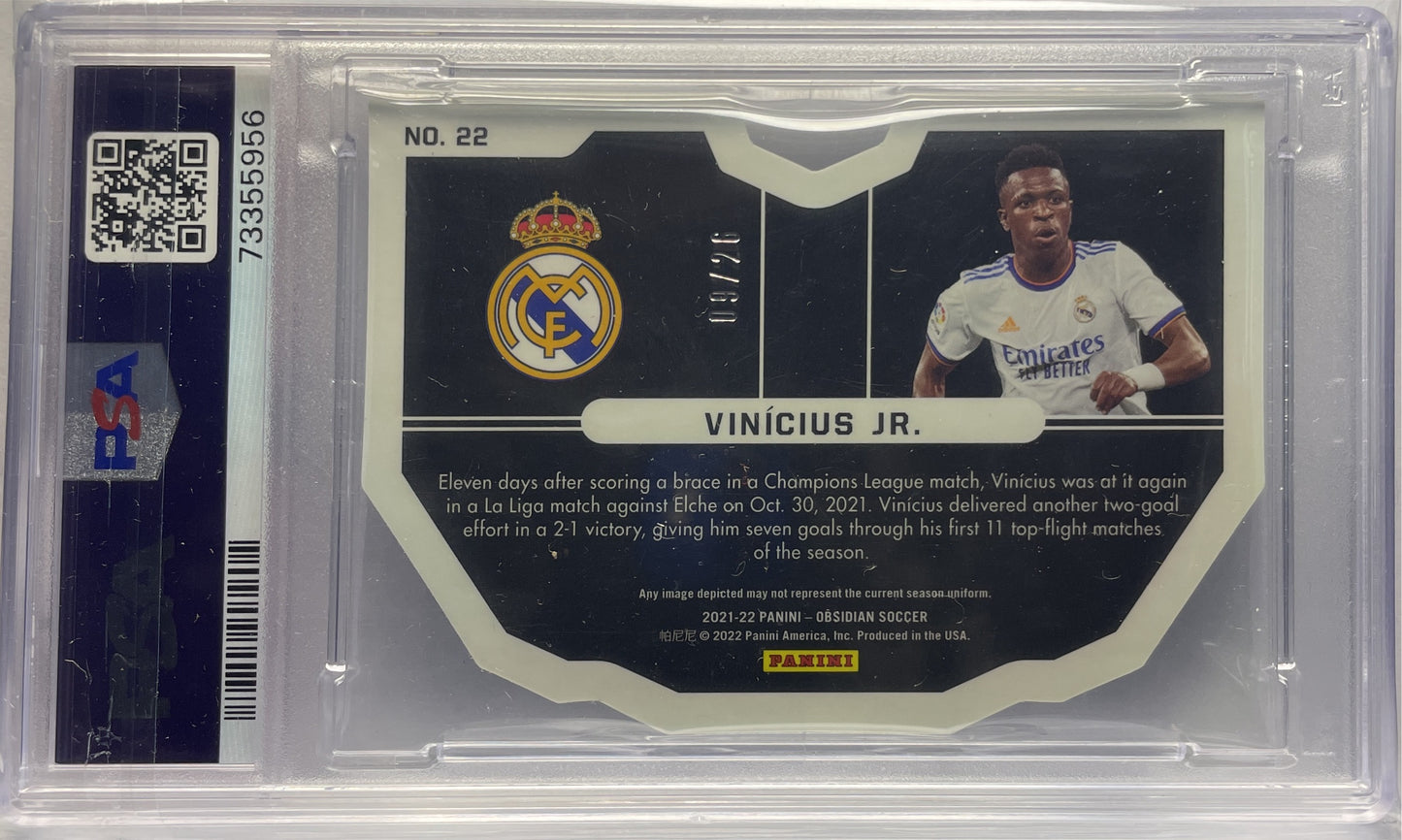 PSA 10 - Vinicius Jr 9/26 Vitreous Red Pulsar - Obsidian 2021/22