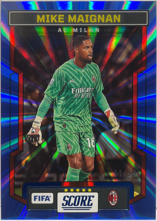 Mike Maignan 11/50 Blue Laser Score Fifa 2023/24