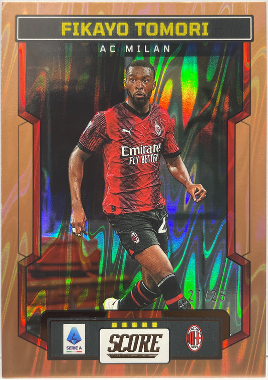 Fikayo Tomori 21/25 Bronze Swirl Score Serie A 2023/24