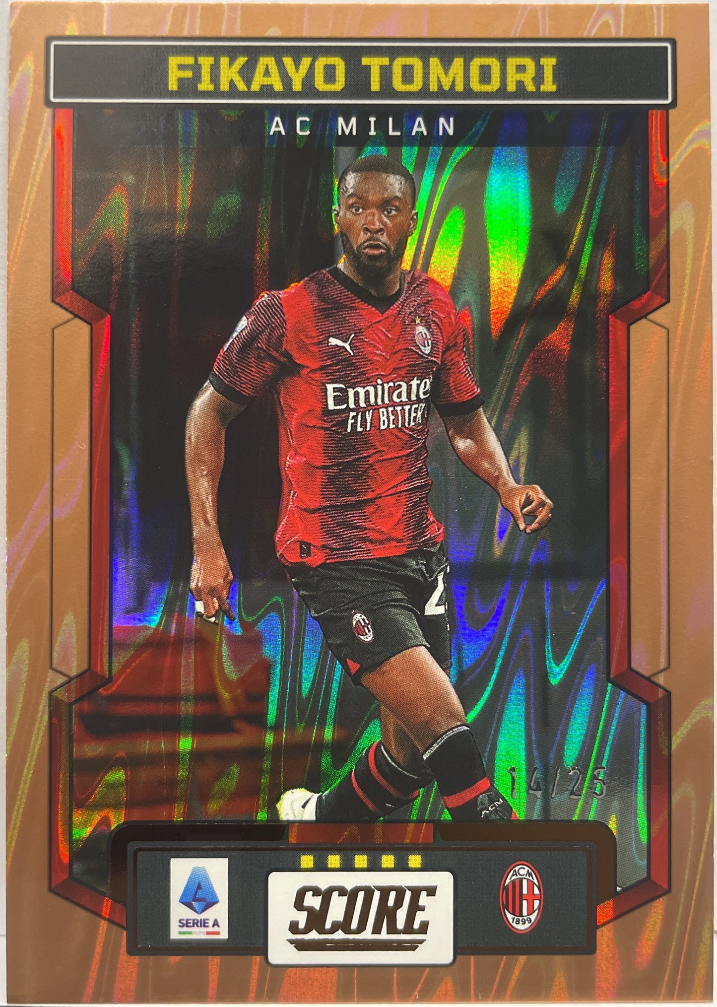 Fikayo Tomori 14/25 Bronze Swirl Score Serie A 2023/24