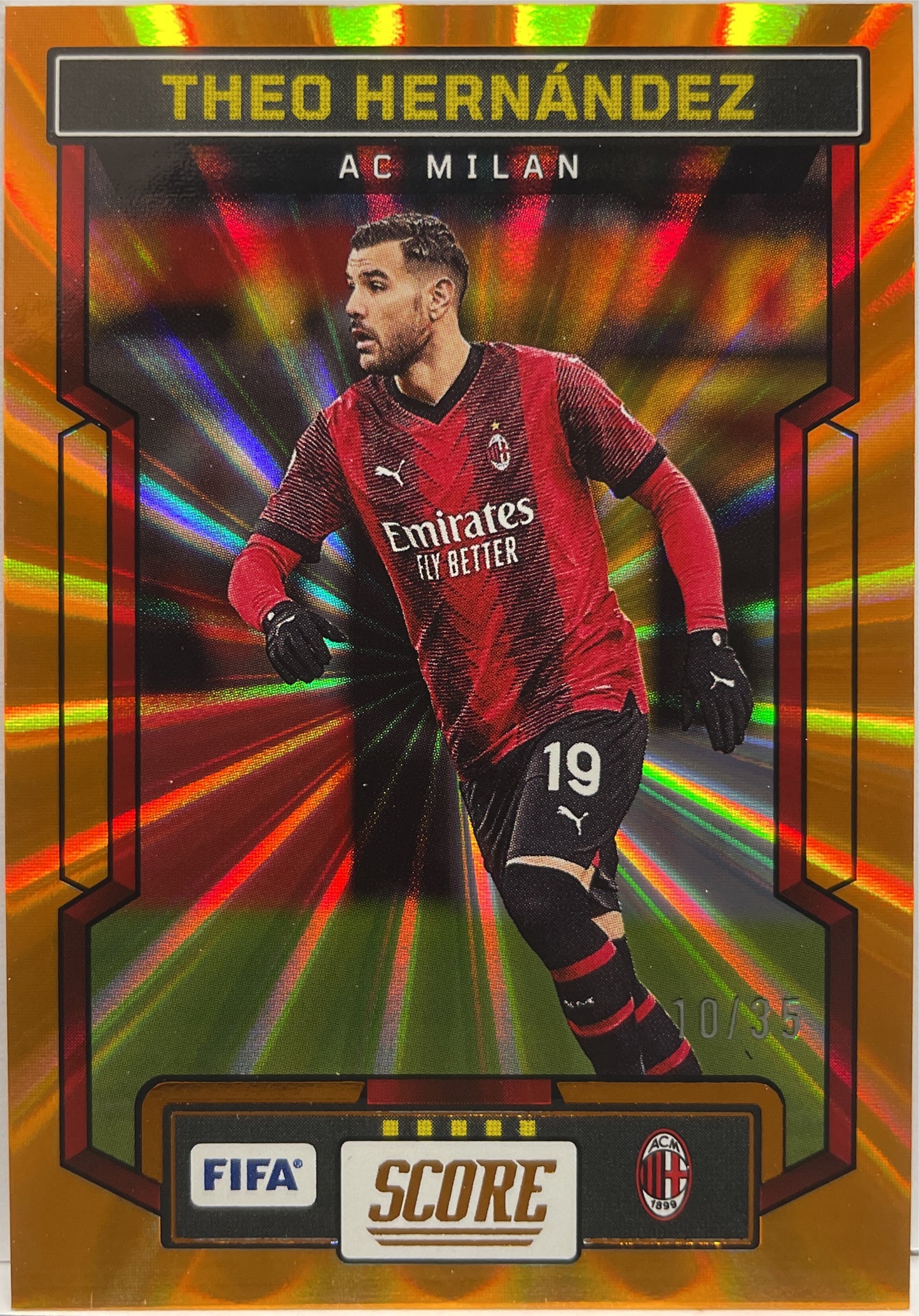 Theo Hernandez 10/35 Orange Laser Score Fifa 2023/24