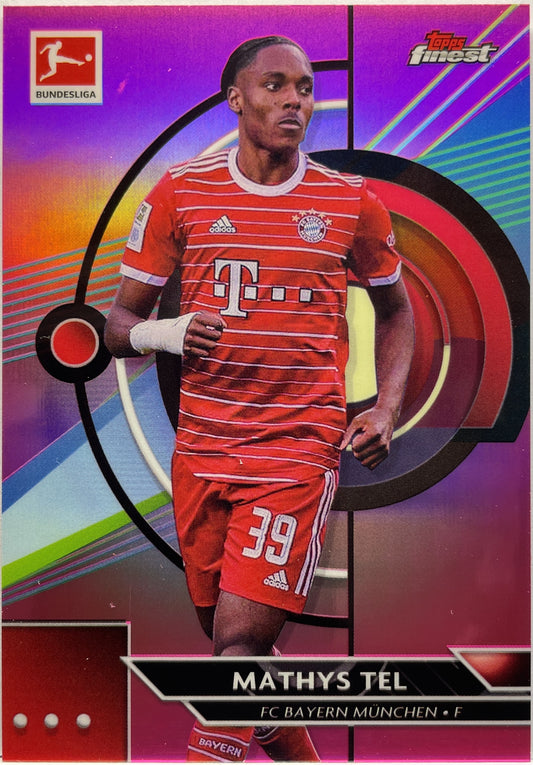 Mathys Tel 141/300 Pink Topps Finest Bundesliga 2022/23