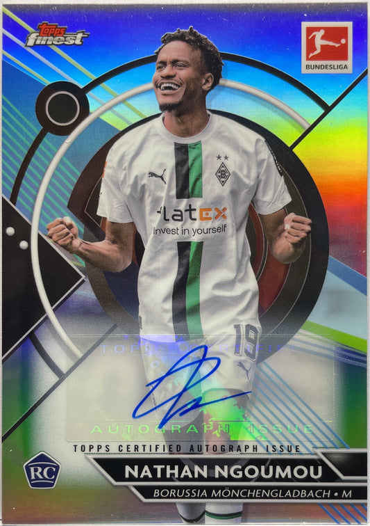 Nathan Ngoumou Rookie Autograph Topps Finest Bundesliga 2022/23