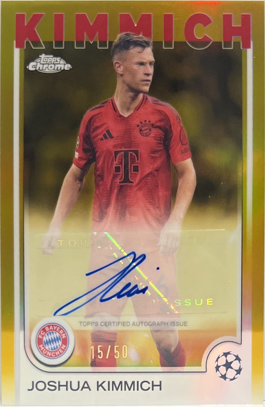 Jousha Kimmich 15/50 Autograph Gold Topps Chrome UCC 2024/25