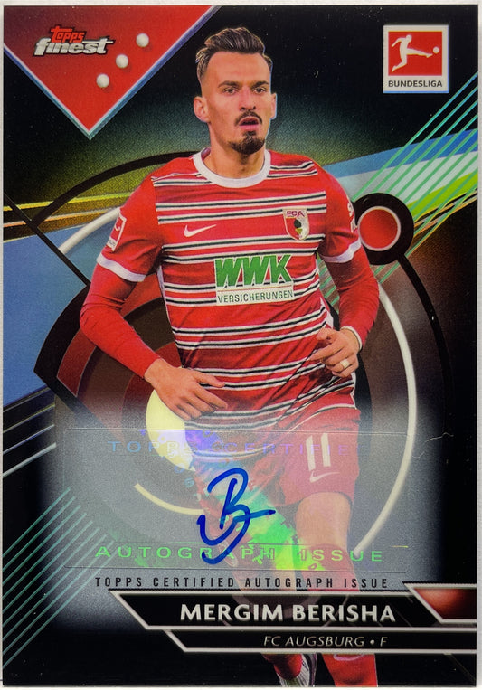 Mergim Berisha 140/150 Autograph Black Topps Finest Bundesliga 2022/23