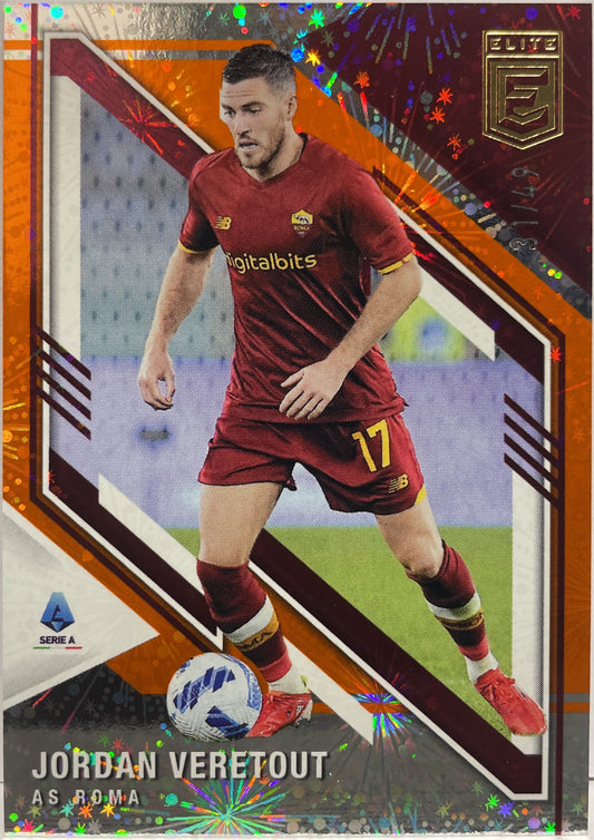 Jordan Veretout 31/49 Orange Donruss Elite Serie A 2021/22