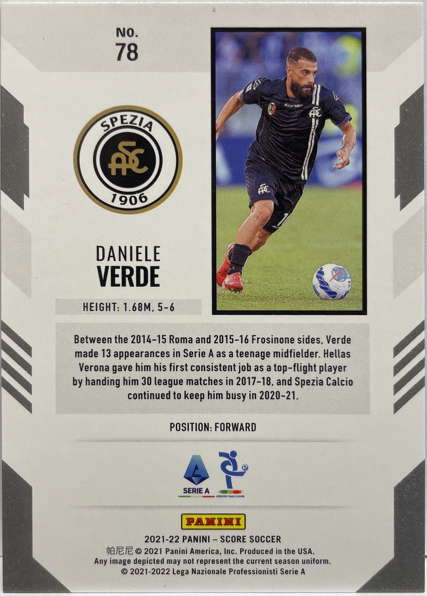 Daniele Verde 25/49 Blue Score Serie A 2021/22