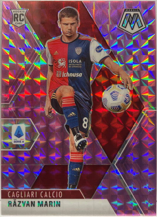 Razvan Marin 14/49 Rookie Purple Mosaic Serie A 2020/21