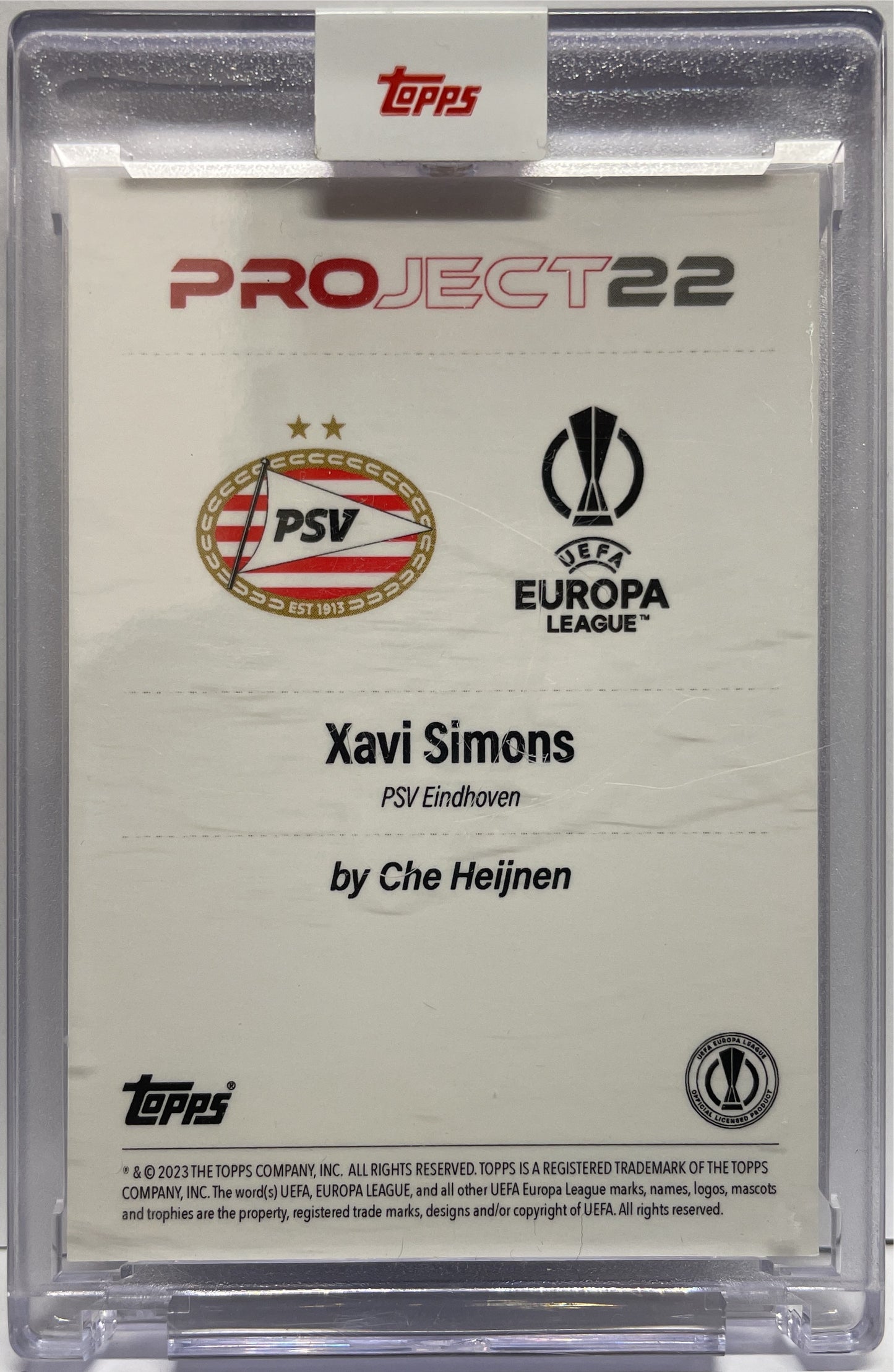 Xavi Simons By Che Heijnen Topps Project 22