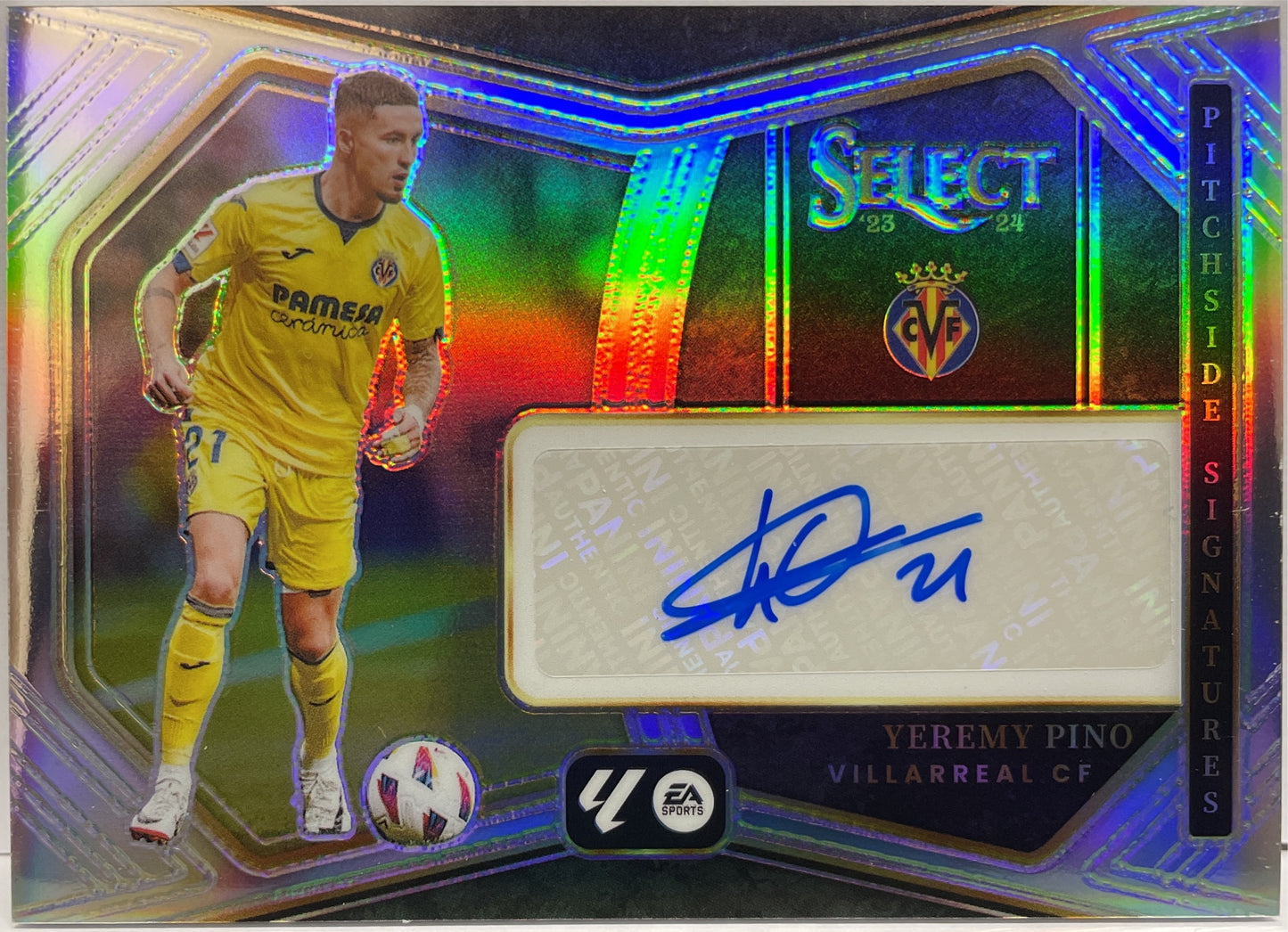 Yeremy Pino Autograph Pitchside Signatures Select La Liga 2023/24