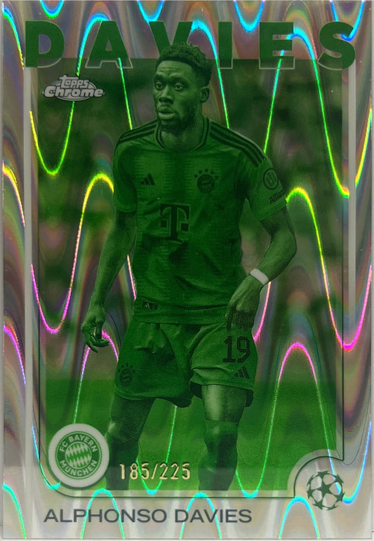 Alphonso Davies 185/225 Night Vision RayWave Topps Chrome UCC 2024/25