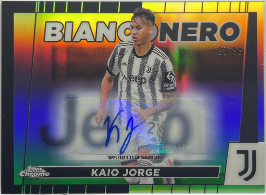 Kaio Jorge 93/99 Autograph Bianconero Topps Chrome Juventus 2022/23