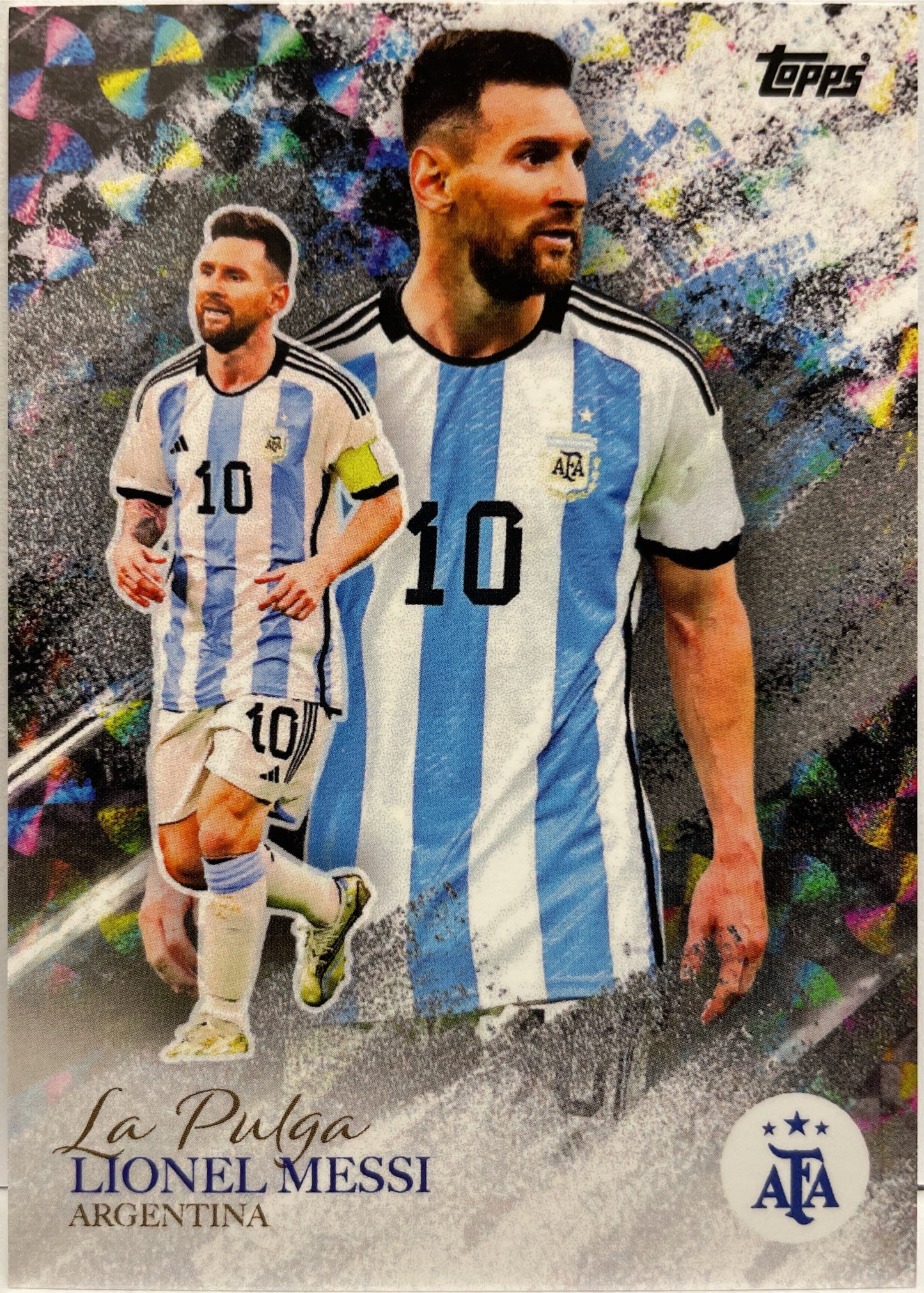 Lionel Messi La Pulga Topps Argentina World Champions 2023