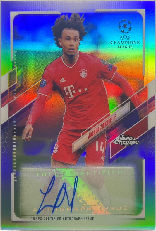 Joshua Zirkzee Autograph Topps Chrome UCL 2020/21