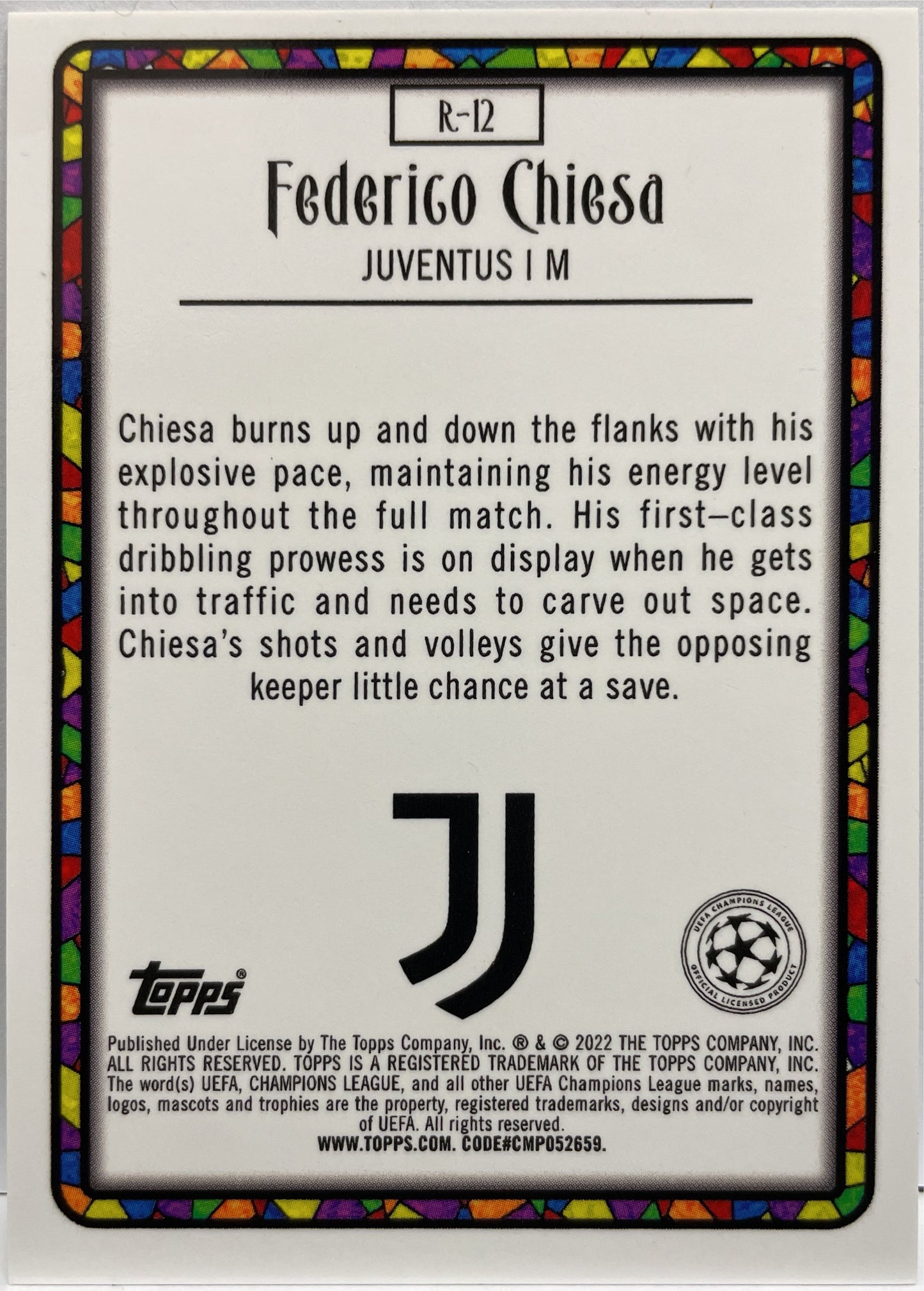 Federico Chiesa Renaissance Topps Merlin Chrome UCC 2021/22