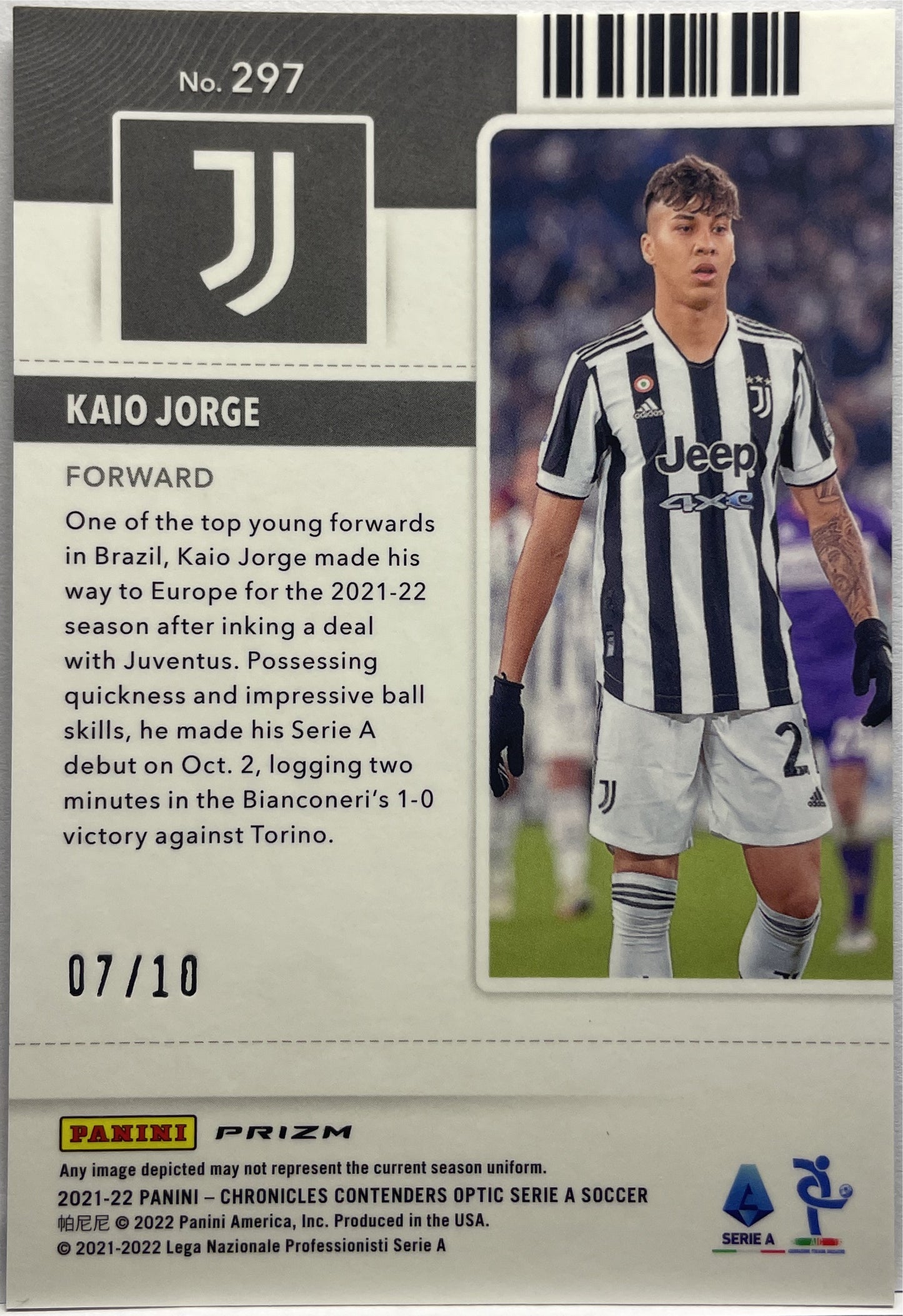 Kaio Jorge 7/10 Rookie Ticket Contenders Optic Chronicles 2021/22