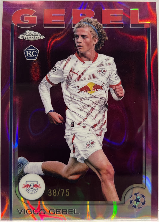 Viggo Gebel 38/75 Rookie Magenta Lava Topps Chrome UCC 2024/25