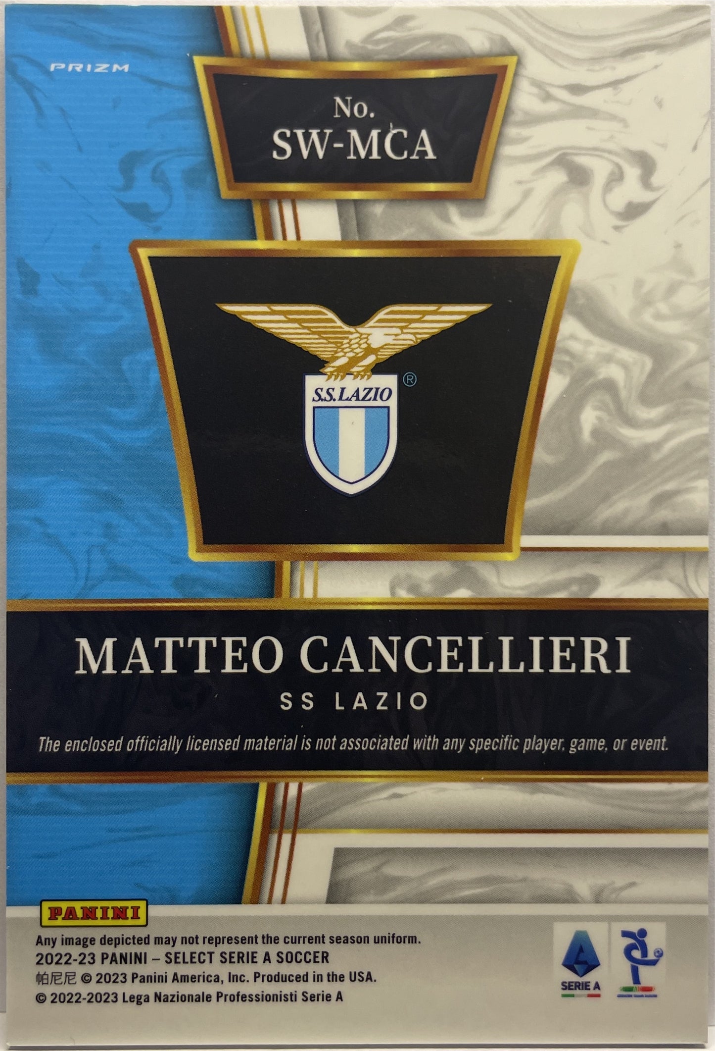 Matteo Cancellieri Rookie Patch Select Serie A 2022/23