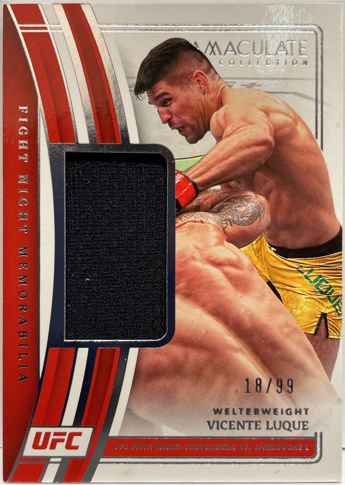 Vicente Luque 18/99 Fight Night Memorabilia Patch Immaculate UFC 2023