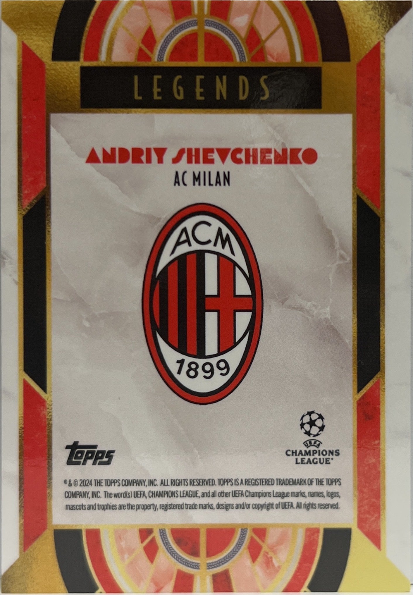 Andriy Shevchenko 4/10 Legends Topps Deco 2024/25