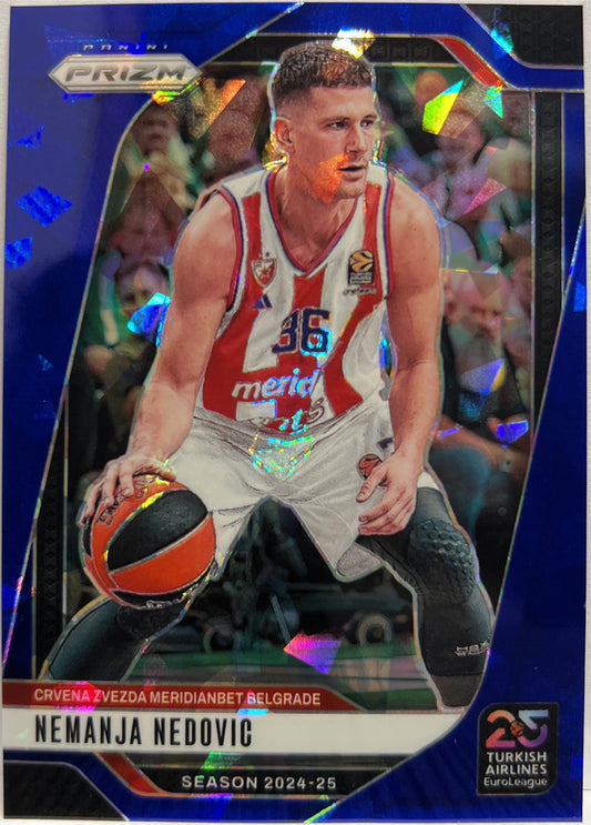 Nemanja Nedovic 53/125 Blue Ice Prizm Euroleague Basketball 2024/25