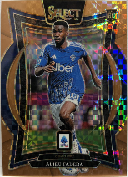 Alieu Fadera 37/45 Rookie Terrace Bronze Checker Select Serie A 2024/25