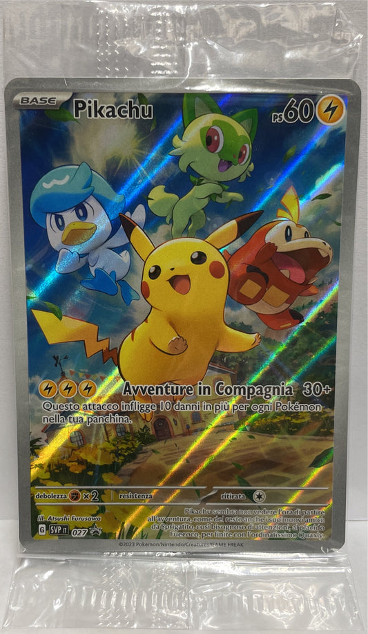 Pikachu 027 G Pokemon SVP it 2023 Sealed