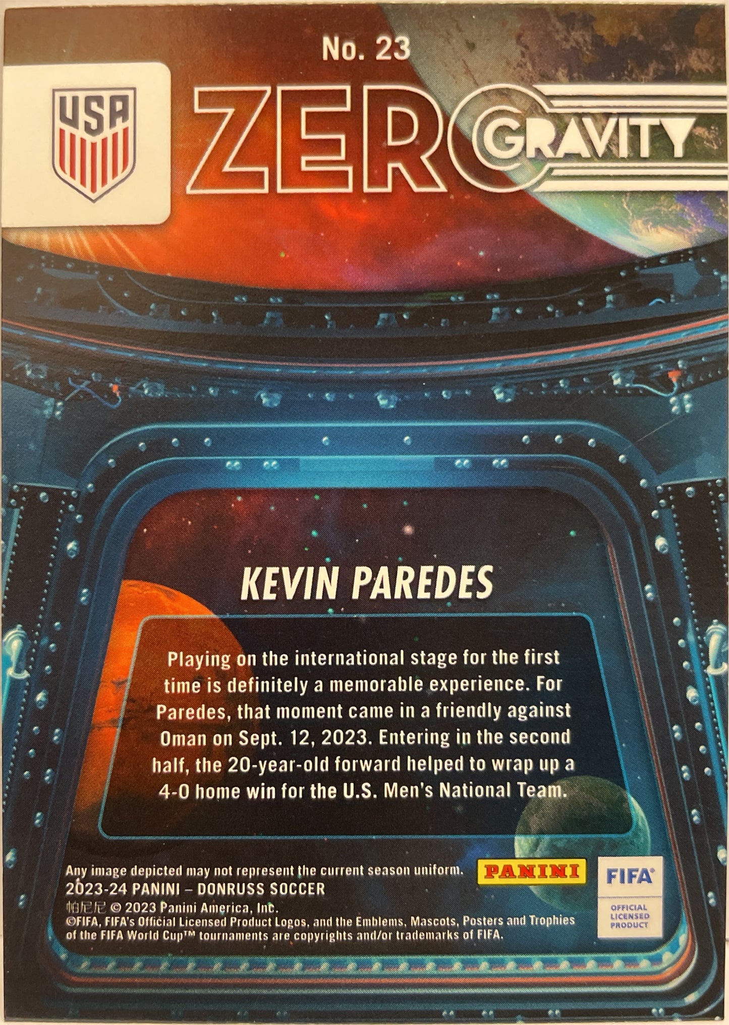 Mancolista-Zero Gravity-Panini Donruss Fifa 2023/24