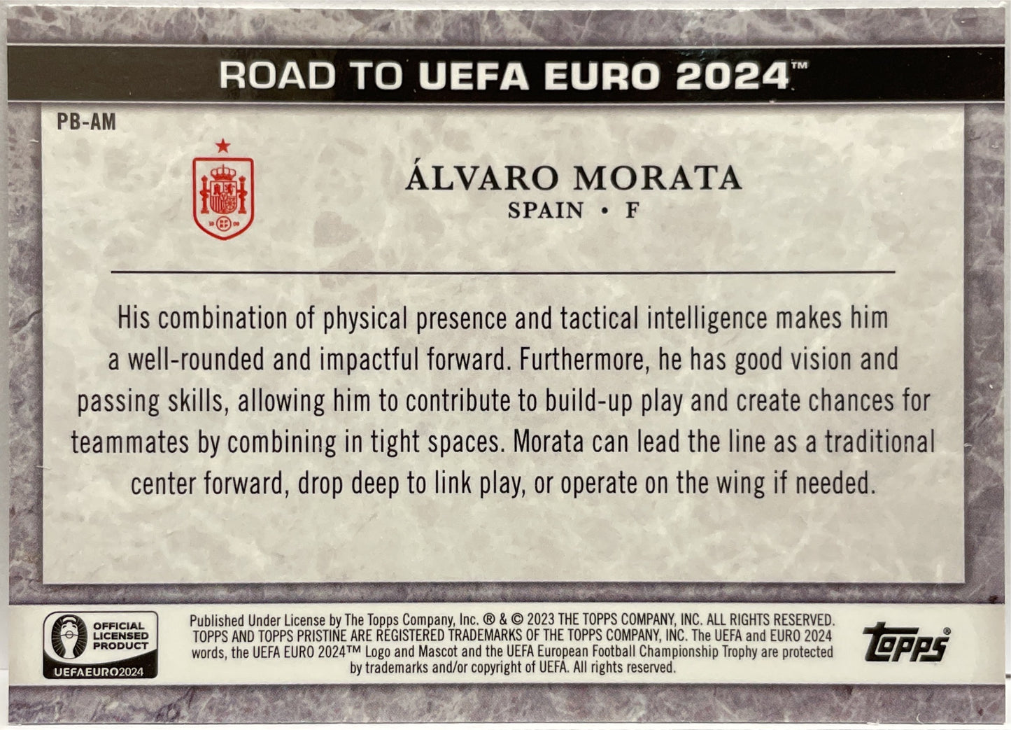 Mancolista-Pristine Borders-Topps Pristine Road To Uefa Euro 2024