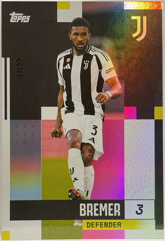 Gleison Bremer 37/99 Pink Topps Juventus Premium Team Set 2024/25
