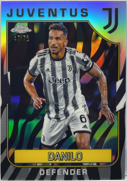 Danilo 47/75 Zebra Topps Chrome Juventus 2022/23