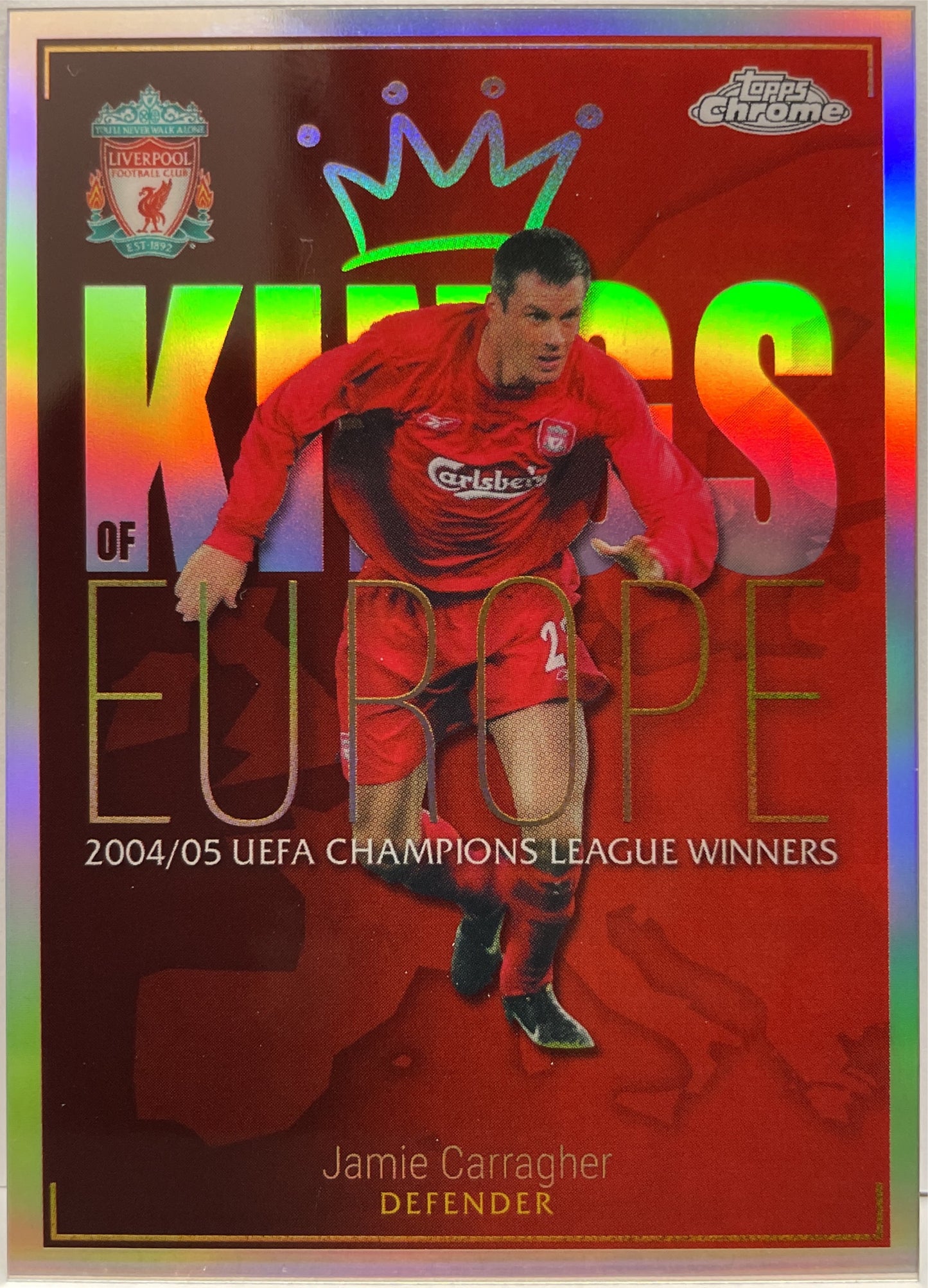 Mancolista-Kings Of Europe-Topps CHrome Liverpool 2023/24