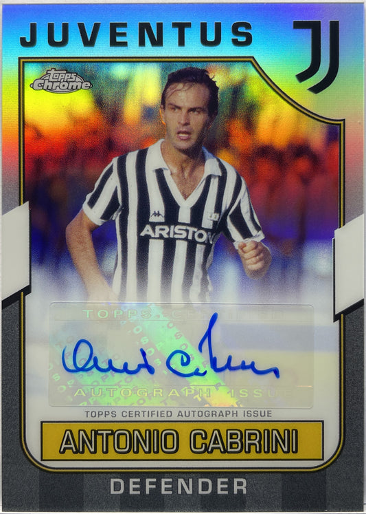 Antonio Cabrini Autograph Topps Chrome Juventus 2022/23