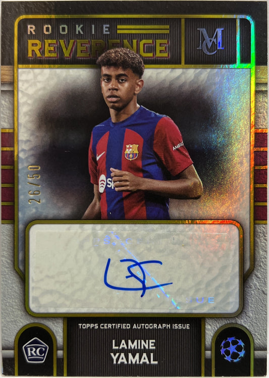 Lamine Yamal 26/59 Rookie Autograph Revenge Topps Museum UCC 2023/24