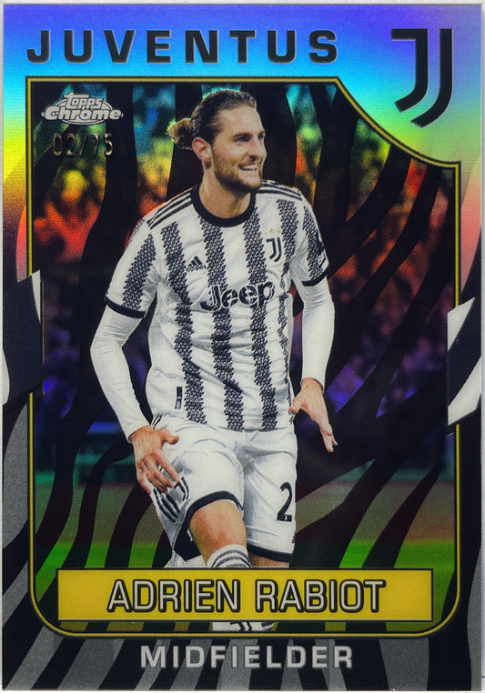 Adrien Rabiot 2/75 Zebra Topps Chrome Juventus 2022/23