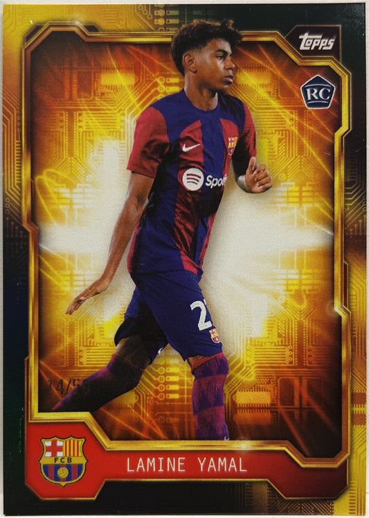 Lamine Yamal 14/50 Rookie Golden Future Topps Fan Set Barcellona 2023/24