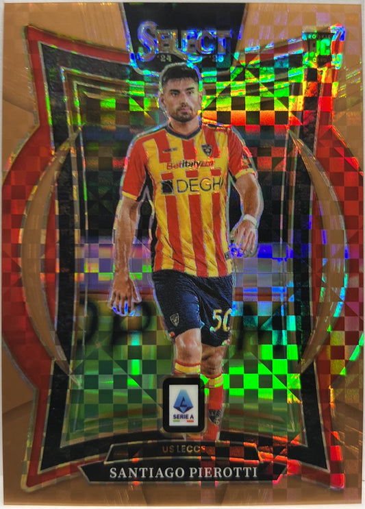 Santiago Pierotti 26/45 Rookie Terrace Bronze Checker Select Serie A 2024/25
